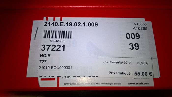 Chaussures noires - ESPRIT - Taille 39 - photo numéro 5