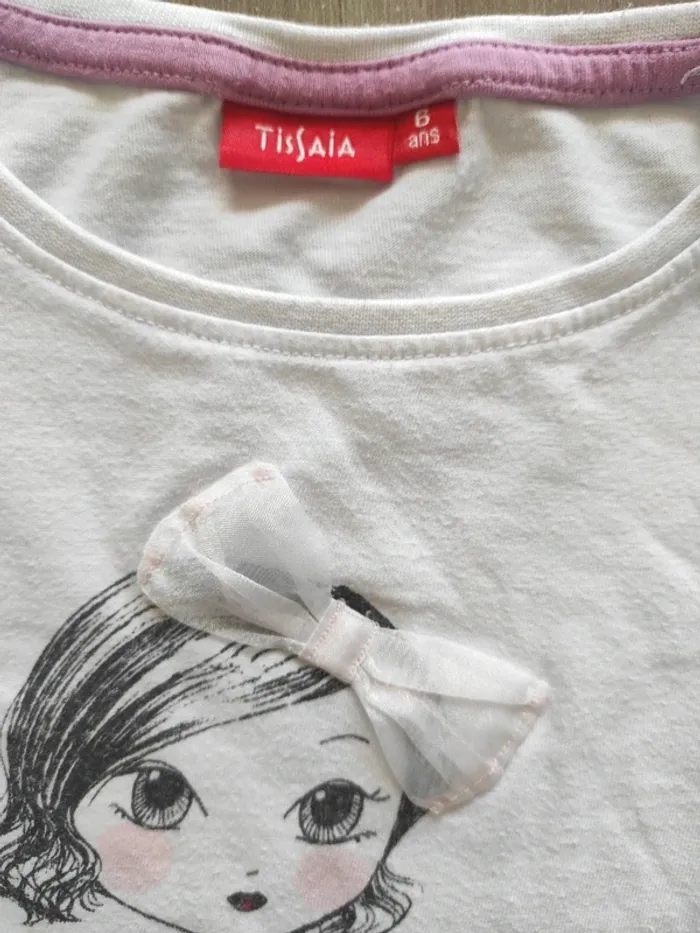 T shirt grandes manches fillette - photo numéro 3