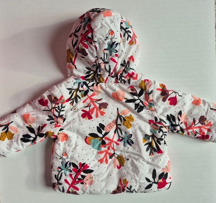 Veste / manteau Catimini 3 mois – imprimé floral – excellent état - photo numéro 7