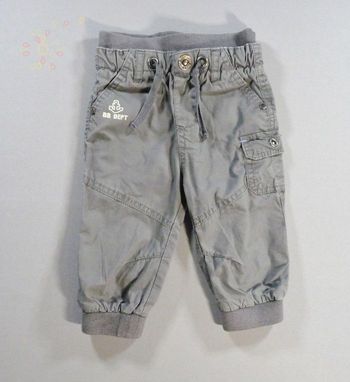 Pantalon toile gris Gémo 6 mois 68 cm garçon