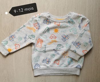 Pull garçon 9-12 mois