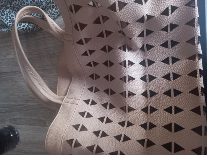 Sac à main beige troué m by mosquitos - photo numéro 3