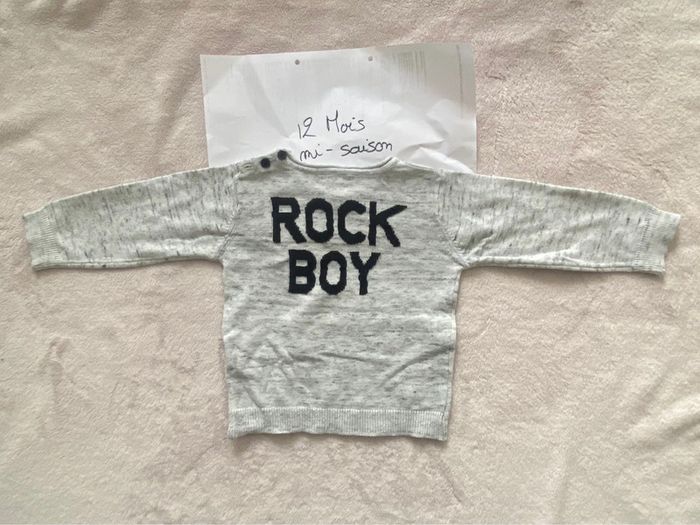 Lot de 3 pulls légers - 12 mois - Bout’chou, Kimbaloo - TBE - photo numéro 11