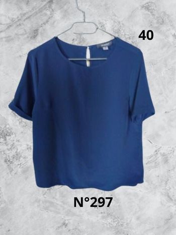 N°297 T-shirt bleu marine T40. Primark.