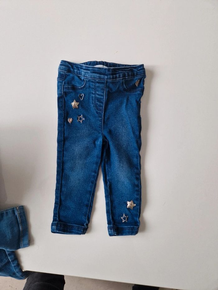 Lot 7 jeans 12 mois fille - photo numéro 8
