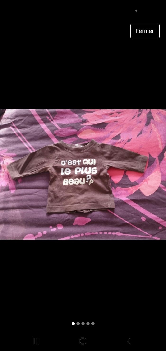 Lot tee shirt manches longues