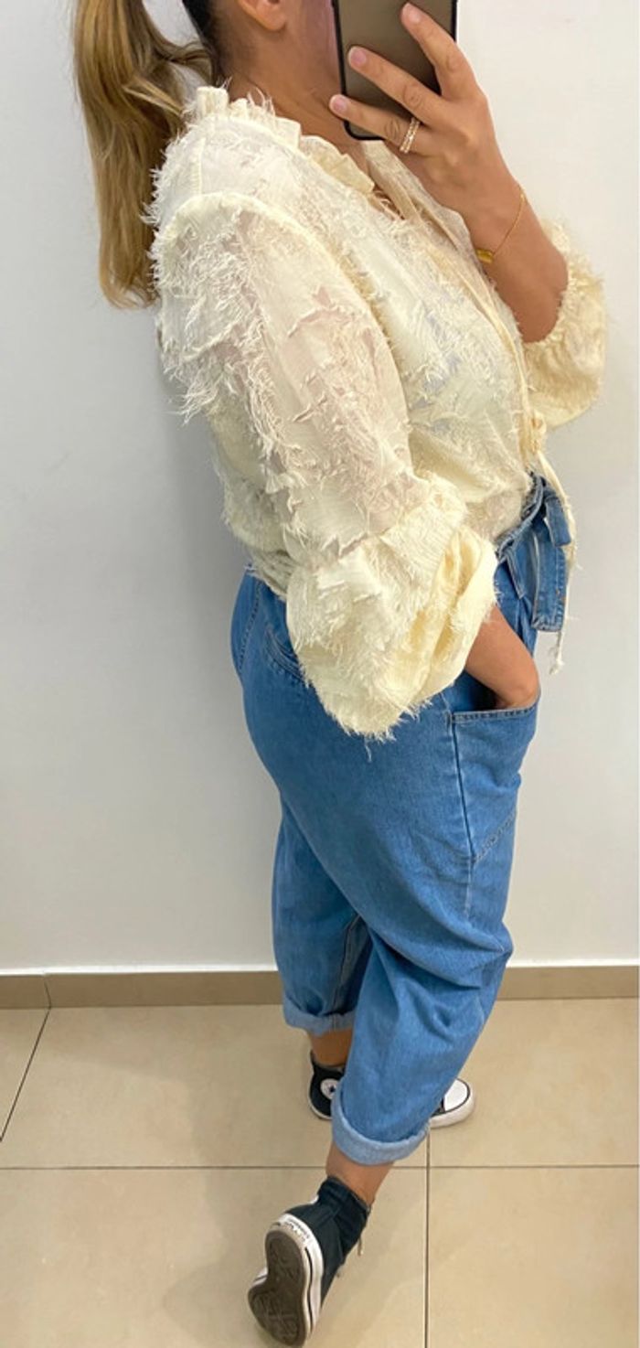 Superbe Blouse Col V Taille 36 - photo numéro 6
