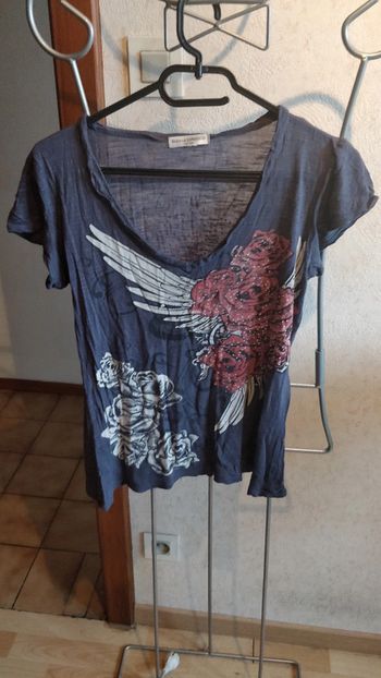 Haut avec motifs et strass taille unique