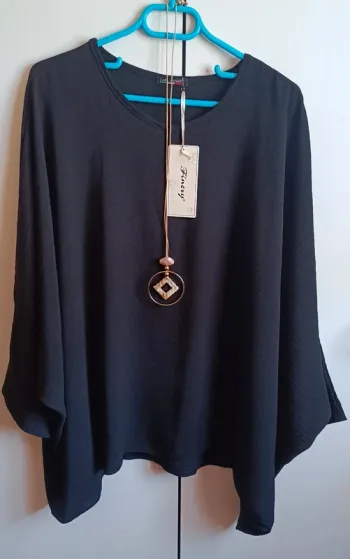 Tunique noire viscose
