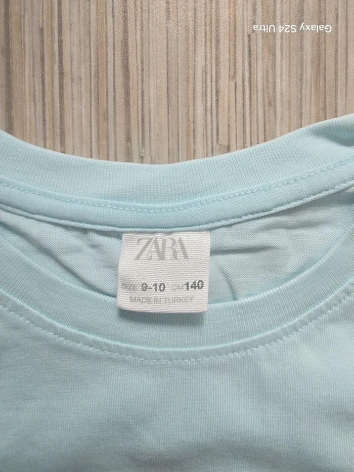 Débardeur turquoise - Zara - Taille 10 ans - photo numéro 2
