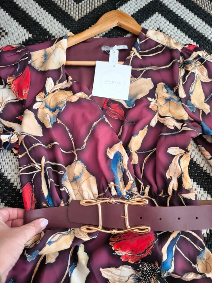 Robe longue Joymiss à fleurs - Taille 40 - Neuve avec étiquette - photo numéro 4