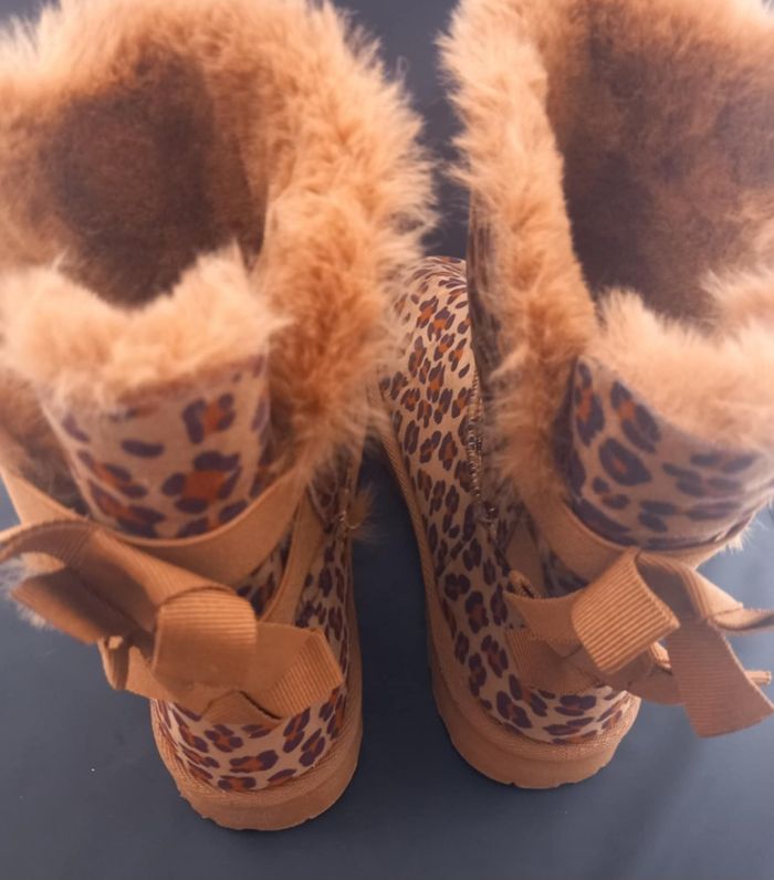Bottes fourré motifs léopard P39 - photo numéro 6
