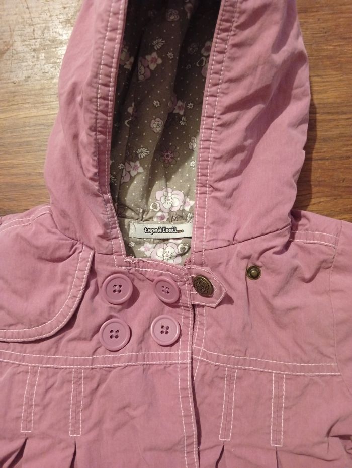 Veste style trench taille 6 mois marque tape a l'oeil - photo numéro 2