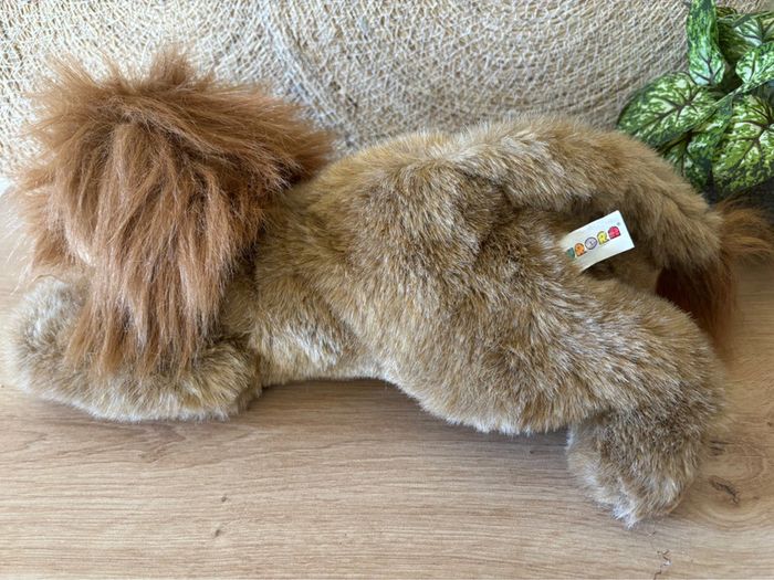 Vintage peluche lion marron couche Aurora - photo numéro 3