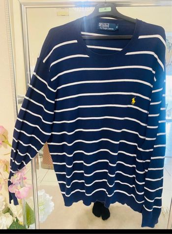 pull homme rayé ralph Lauren XL