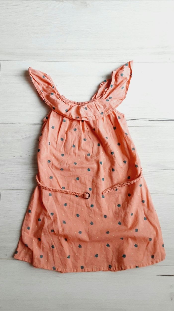 Vêtement fille robe d'été corail In extenso 5 ans