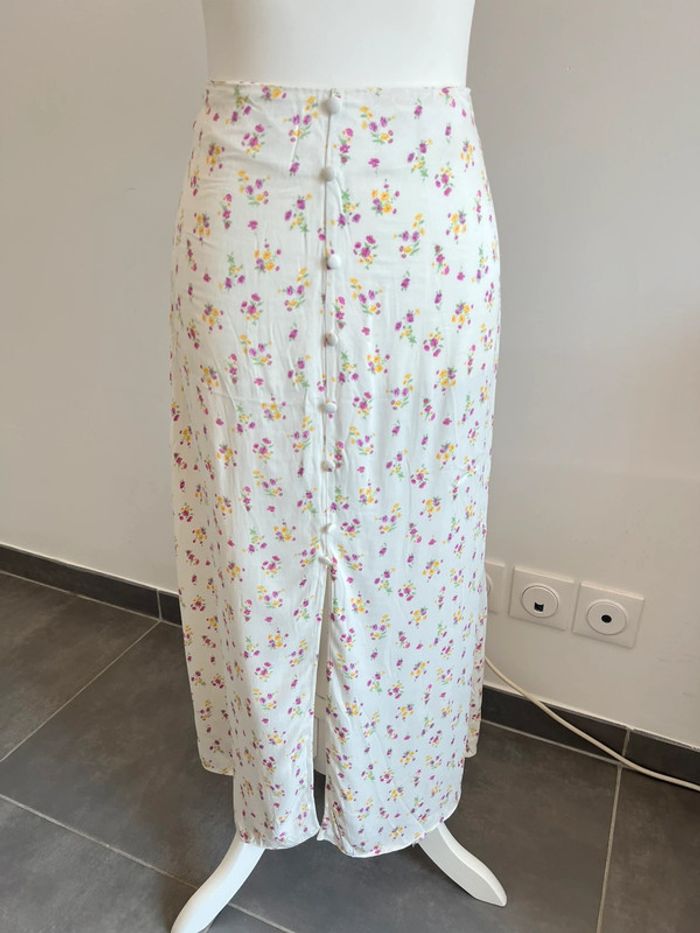 Jupe Longue Fleurie & Boutonnée Primark XXL - photo numéro 2