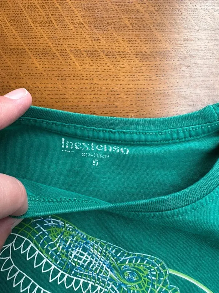 T-shirt manche longue vert in extenso 5 ans - photo numéro 7