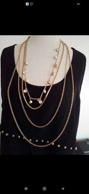 Rangé de chaînes   doré    très bon état