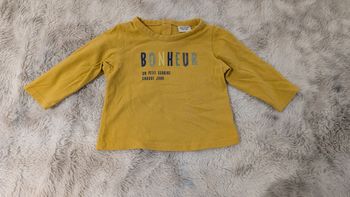 T-Shirt manches longues Tape à l'Oeil taille 9 mois 