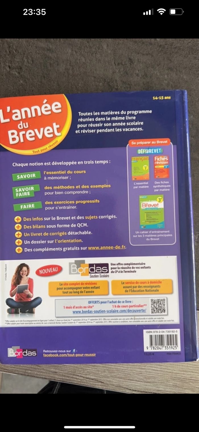 Livre brevet - photo numéro 2