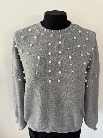 Pull gris Jennyfer