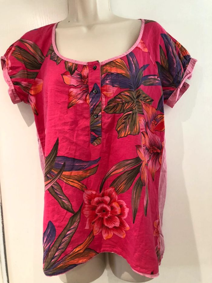 Blouse one step taille 38 couleur fuchsia - photo numéro 16