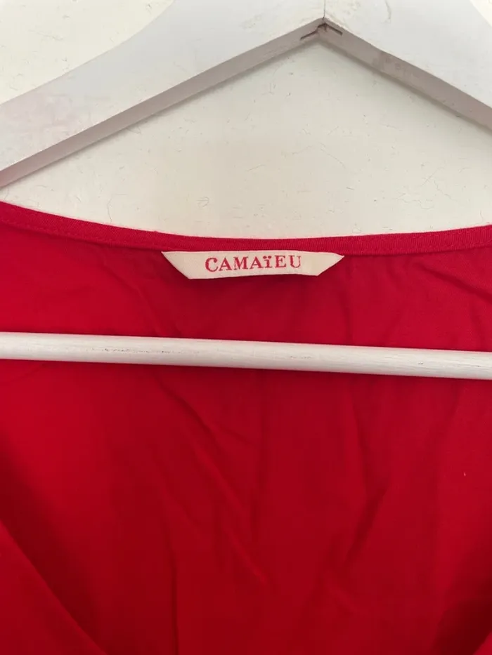 Robe rouge camaïeu 38 - photo numéro 2