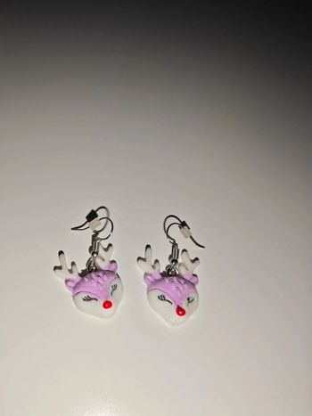 Boucle d'oreilles rennes de Noël 🎀