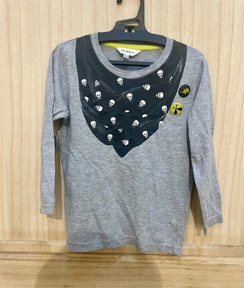 T-shirt manches longues style rock 4 ans