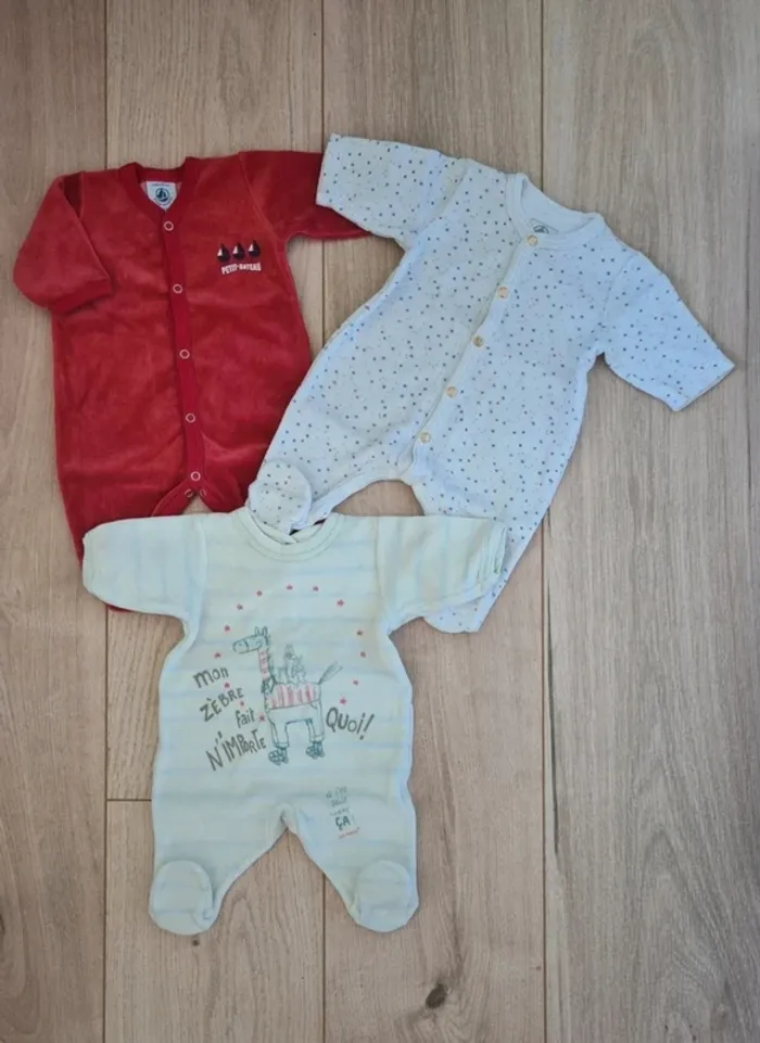 Lot pyjamas Petit Bateau Naissance