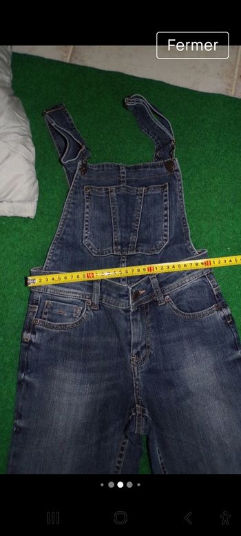 Superbe  salopette ou en jeans Comptoir des cotonniers  10 ans