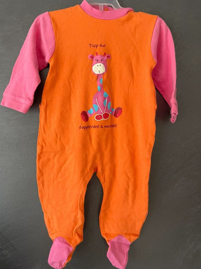 Pyjama bébé orange