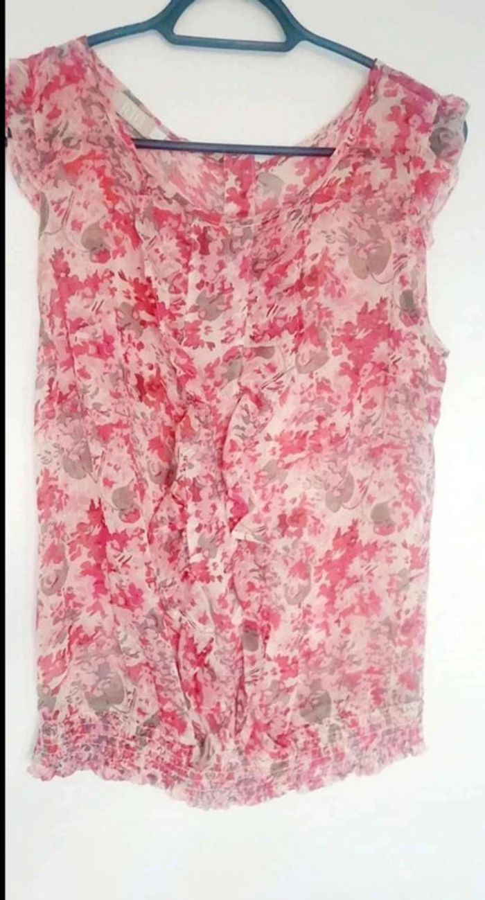 Haut sans  manches été  transparent T38-M