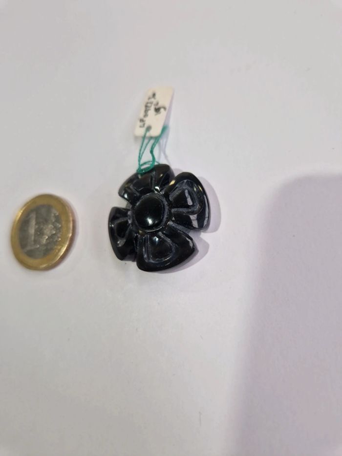 Pendentif obsidienne arc en ciel Toetihuacan - photo numéro 3