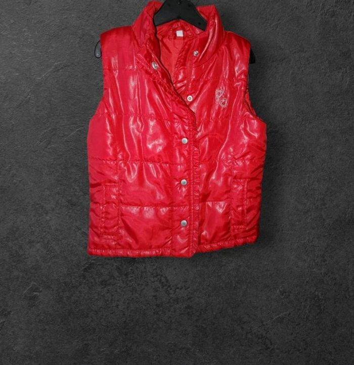 Doudoune rouge sans manches fille 6 ans