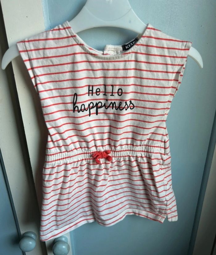 Robe d’été rayée Hello Happiness Kiabi 6 mois