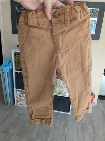 Pantalon beige habillé type jean Kiabi 12 mois