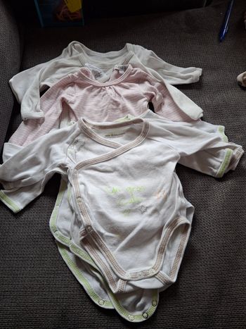 Lot de 7 bodys manche longue 1 mois