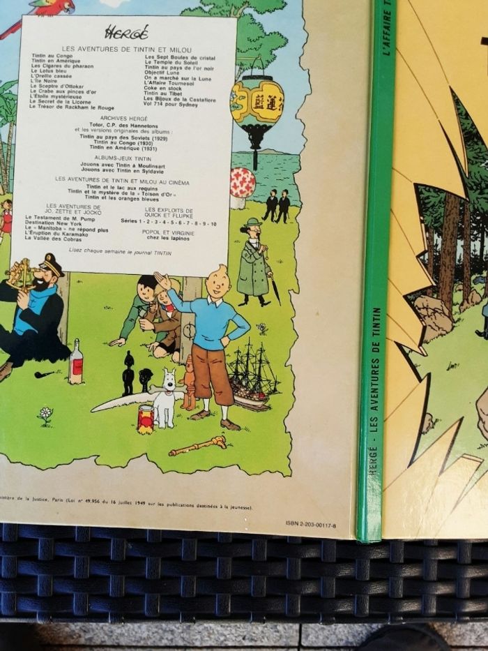 Bd herge les aventures de tintin l affaire tournesol édition 1993 - photo numéro 3
