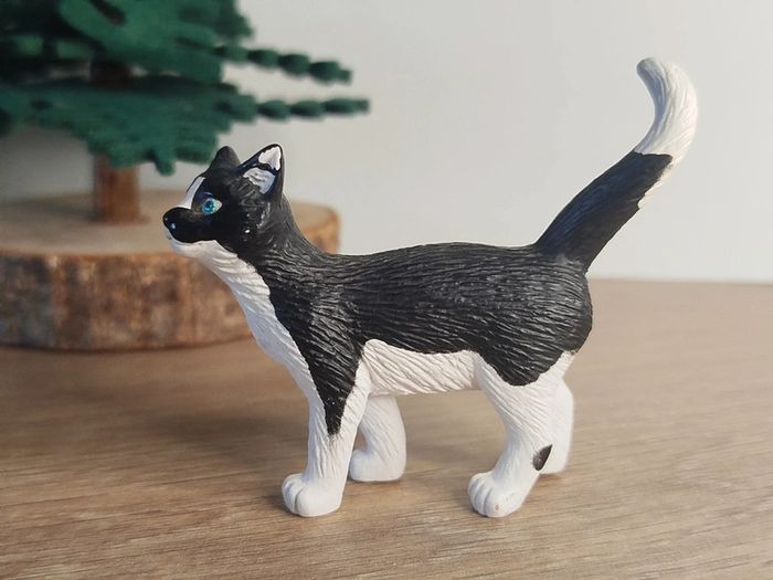 PAPO chat noir et blanc Figurine Animal domestique - photo numéro 3