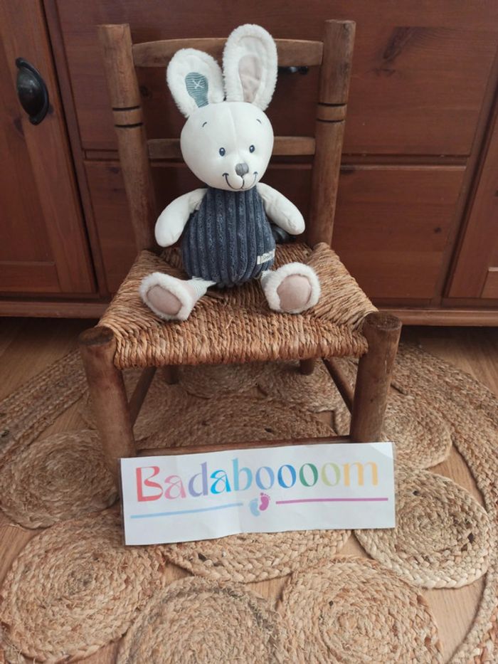 peluche lapin nicotoy velours tbe