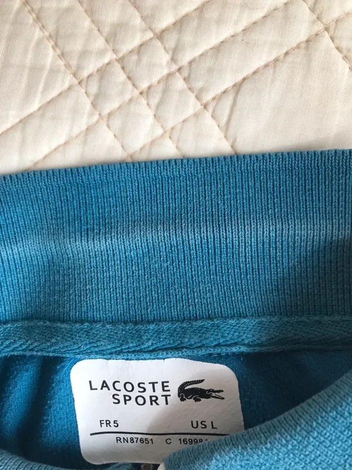 Sweat-shirt polo lacoste sport L - photo numéro 5
