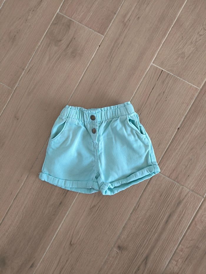 Short bleu turquoise gemo