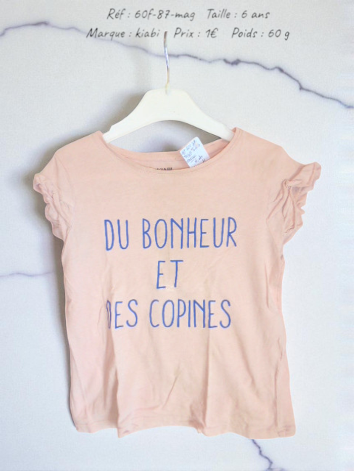T-shirt 6 ans Kiabi (60f-87-mag)