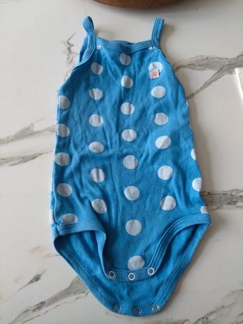 Bodies bébé Manches bretelles Petit bateau 9 mois