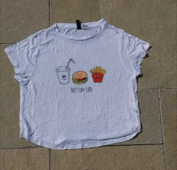 Tee-shirt crop top H&M taille S