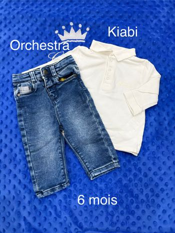 Jean souple + polo ML