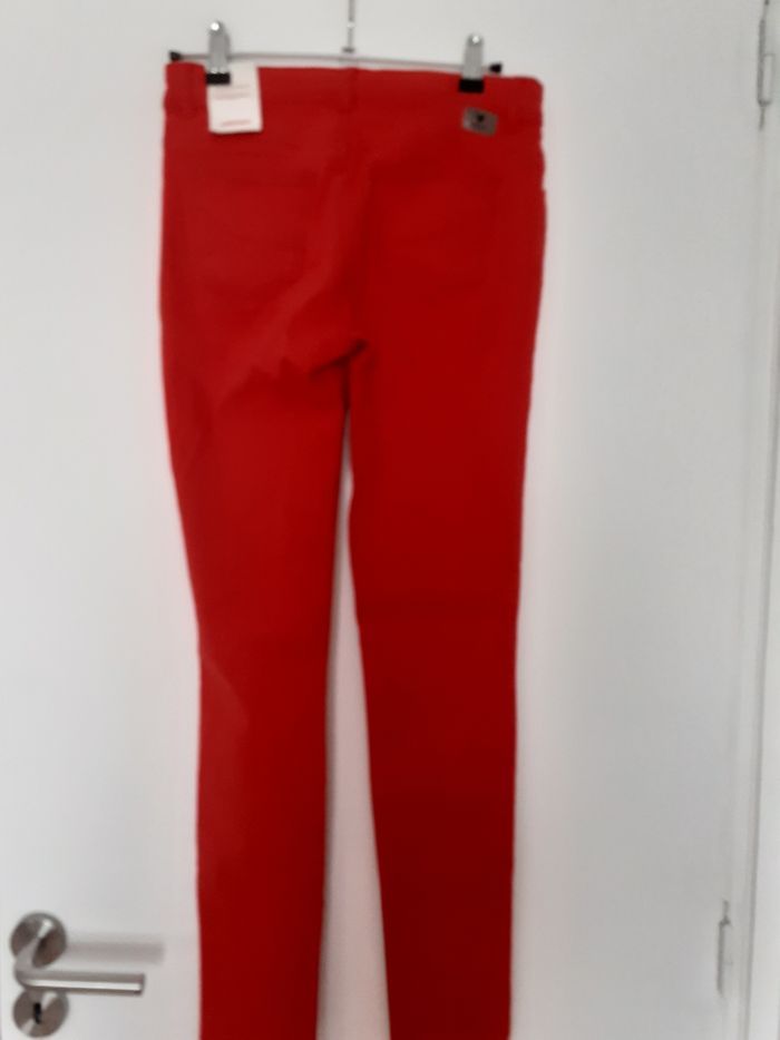Pantalon skinny fille ajustable 12 ans Catimini rouge Neuf - photo numéro 3