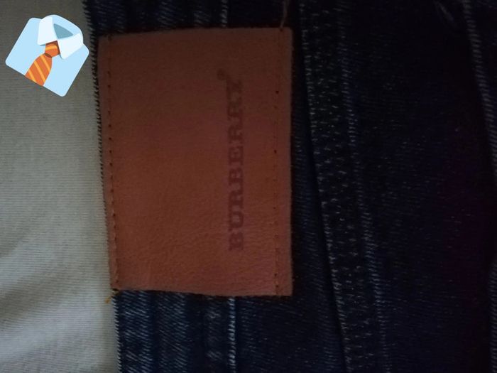 Jean Bleu Marine Burberry – Taille 35 - photo numéro 4
